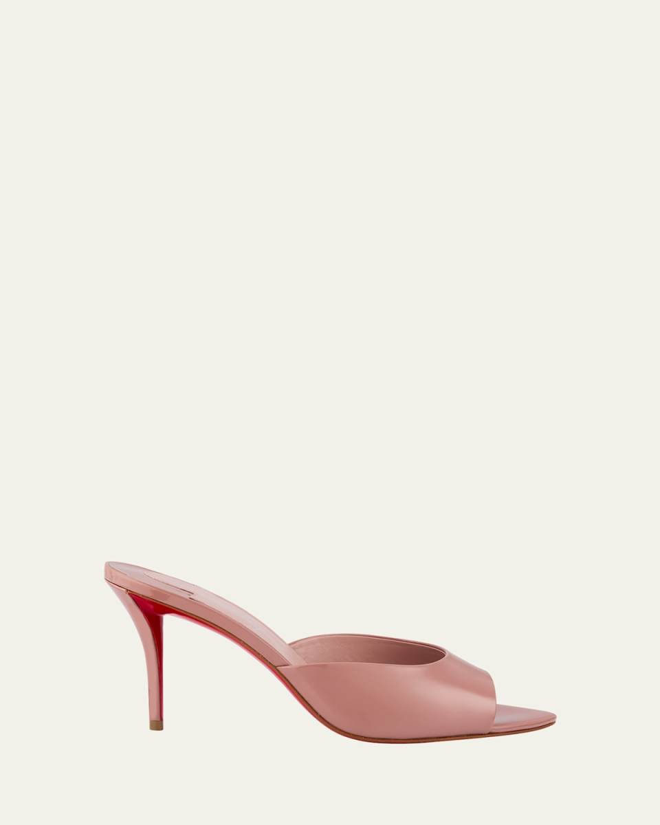 Miss Z Patent Red Sole Mule Sandals